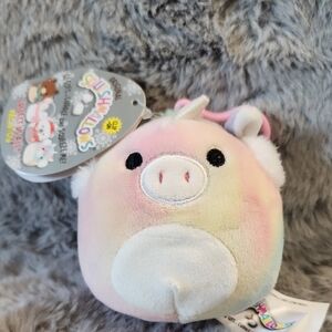 NWT Squishmallows Esmeralda The‎ Unicorn Clip-on Christmas Squad